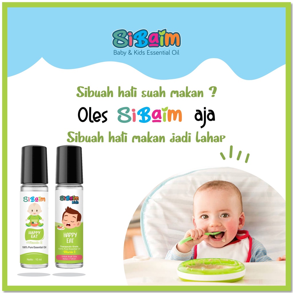 Menambah Nafsu Makan Bayi - SIBAIM BABY HAPPY EAT Essential Oil 10ml by psikopediastore