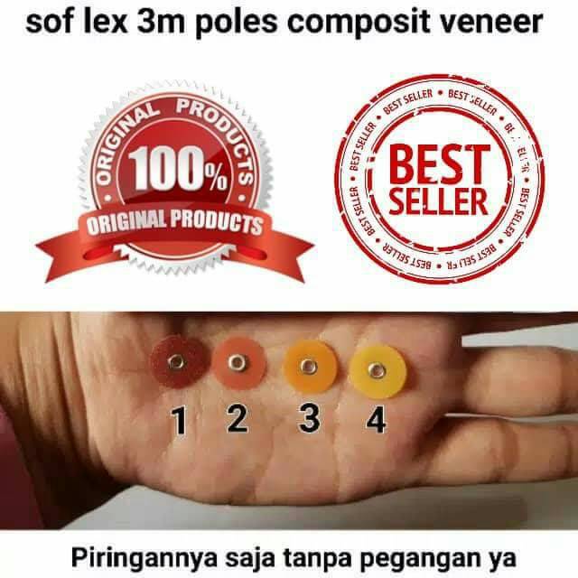 ORIGINAL SOFLEX 3M SOF-LEX SOFLEX DENTAL POLISHING DISC DISK ORIGINAL 3M ESPE BUR POLES TAMBAHAL TAMBAL PENAMBAL GIGI KOMPOSITE COMPOSITE