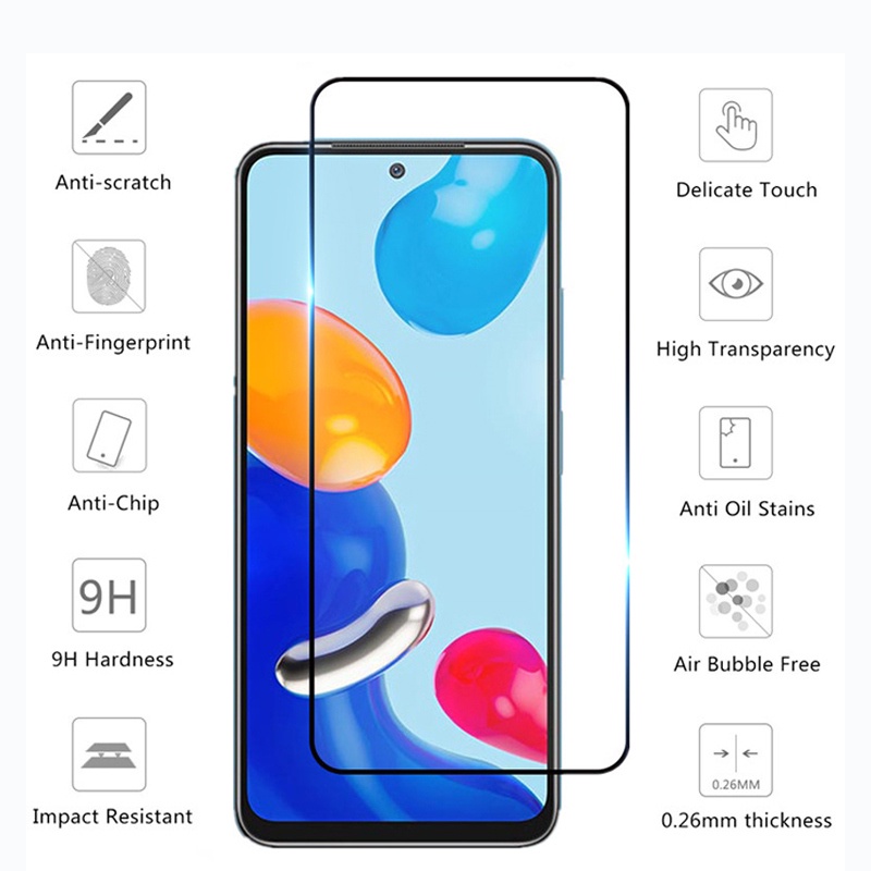 3in1 Tempered Glass Pelindung Lensa Kamera Belakang Redmi Note 11 11S 11 Pro Ruijie