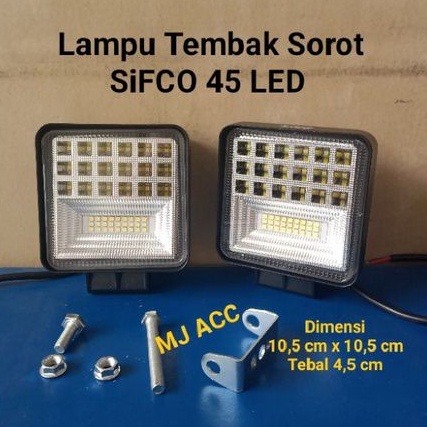 Lampu Tembak Sorot SIFCO 45 LED Kotak Putih