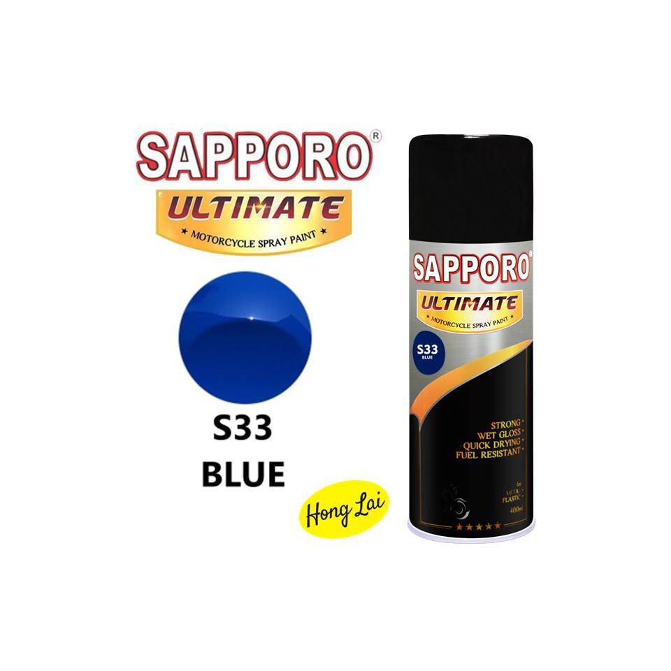Sapporo Ultimate S33 Blue / Sapporo Spray biru / Pilok / Pylox