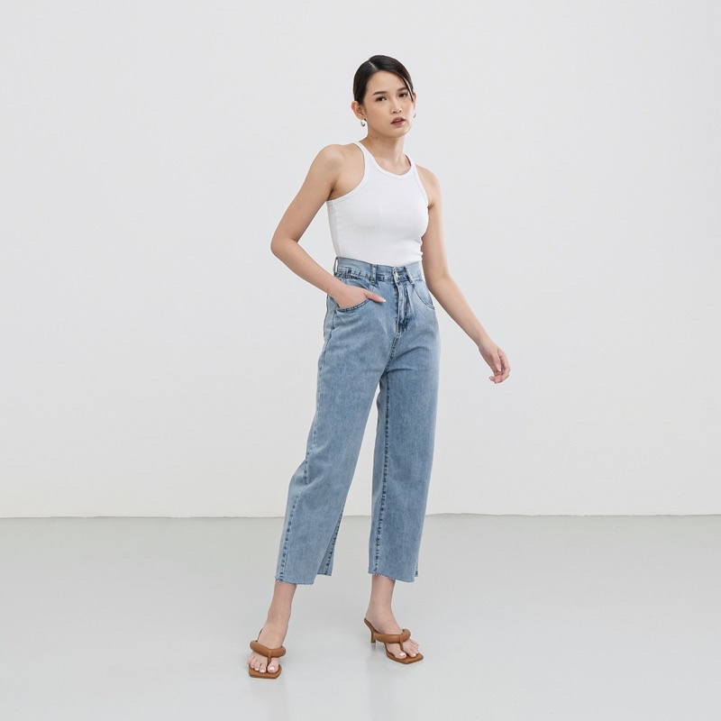 VIERLIN - Jeans 6063 - KULOT JEANS HIGH WAIST