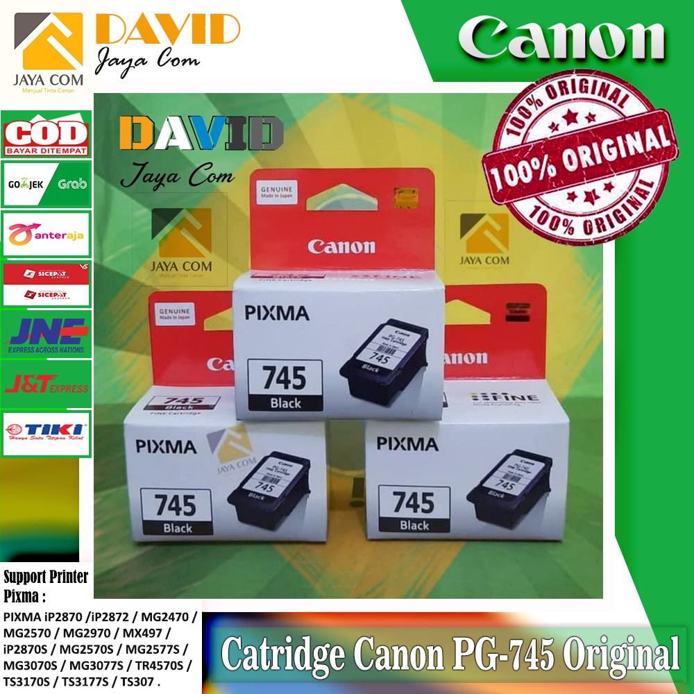 Tinta Catridge Canon PG 745 Black Original