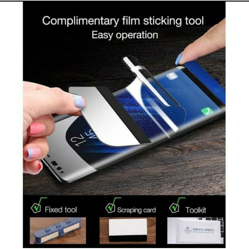 anti gores screen guard hydrogel HD BENING ALL MEREK HANDPHONE