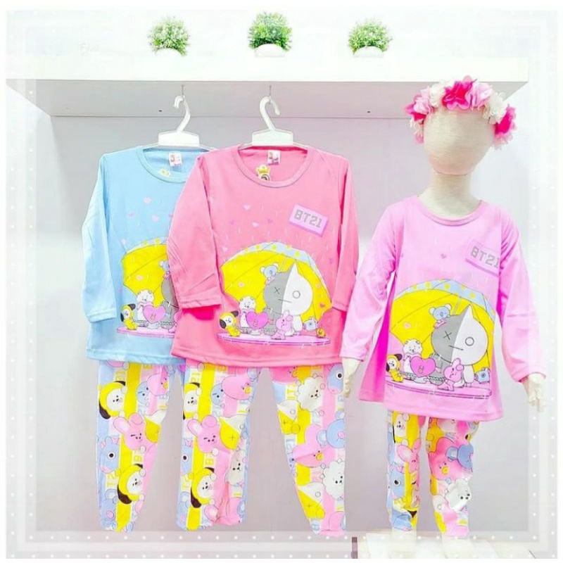 SETELAN ANAK PEREMPUAN BTS PANJANG 1-10TH // BAJU ANAK MURAH 1-10TH // BAJU HARIAN ANAK
