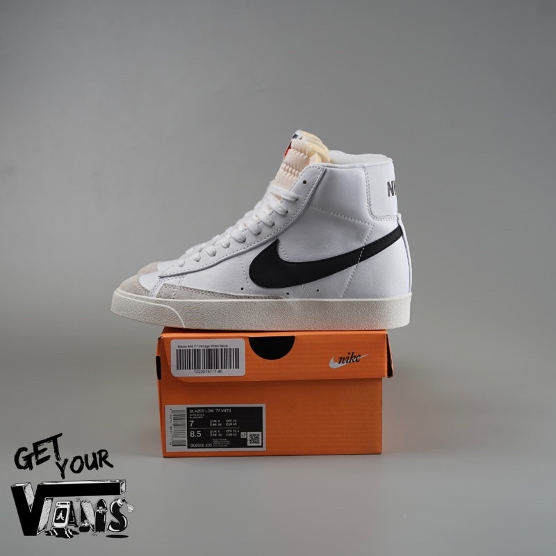 Nike Blazer Mid Vintage 77 White Black 1000% Original Bnib