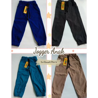 Celana Joger Anak Bahan Denim  Ukuran  S M L Shopee Indonesia