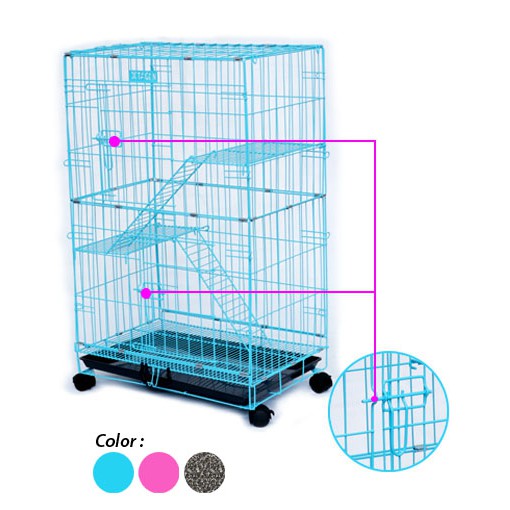 KANDANG KUCING SUSUN/ KANDANG KUCING SUSUN OCTAGON 61