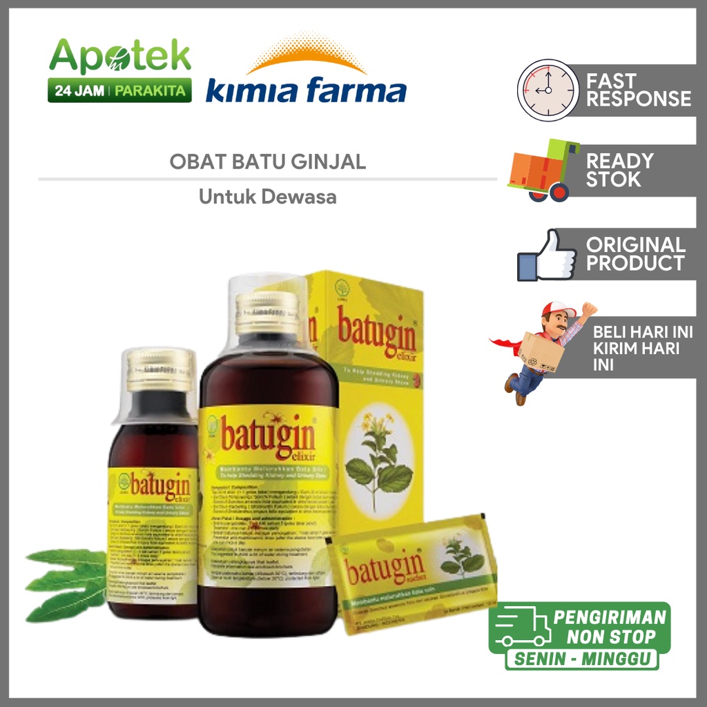 Batugin Elixir Sirup Untuk Menyembuhkan Batu Ginjal dan Kencing Batu
