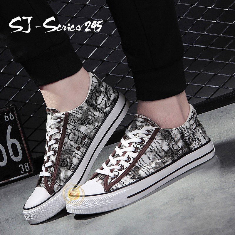 [Mon.A] Sepatu Sneakers Pria Trendy Casual Kualitas Import Premium - 245