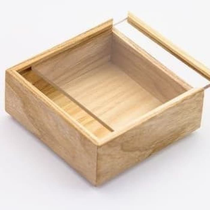 

TERMURAH gift box sliding kotak kayu akrilik 20x20