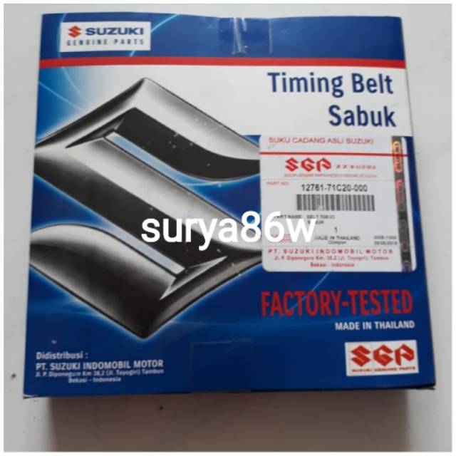 Timing belt APV - timing belt futura injection