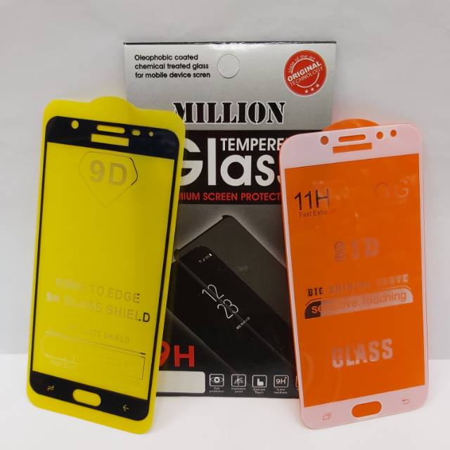 Tempered Glass 9D Samsung A2 core/A6/A6+/A8/A8+/A9 2018/J4/J4+/J7+ / J7 pro/J7 Duo/J8/J2 pro/J2 Core/J2 prime/J5 prime/J5 Pro/J6+/J7 prime/J6