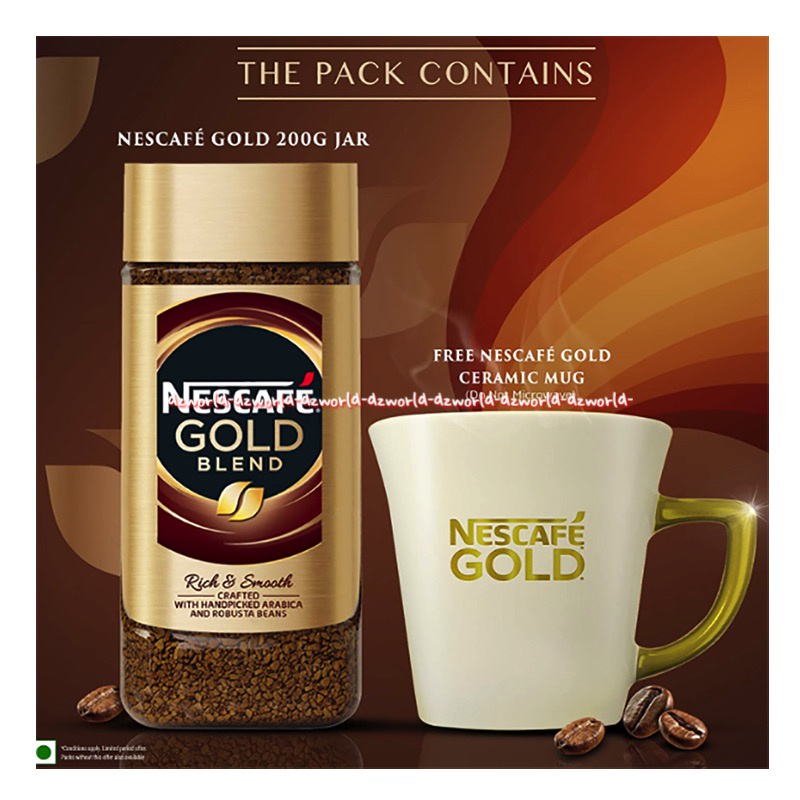 Nescafe Gold 50gr Rich &amp; Smooth Arabica Robusta Ground Kopi Bubuk Kasar Neskafe Kemasan Botol 50 gram Rich and Smooth Coffee Cofee