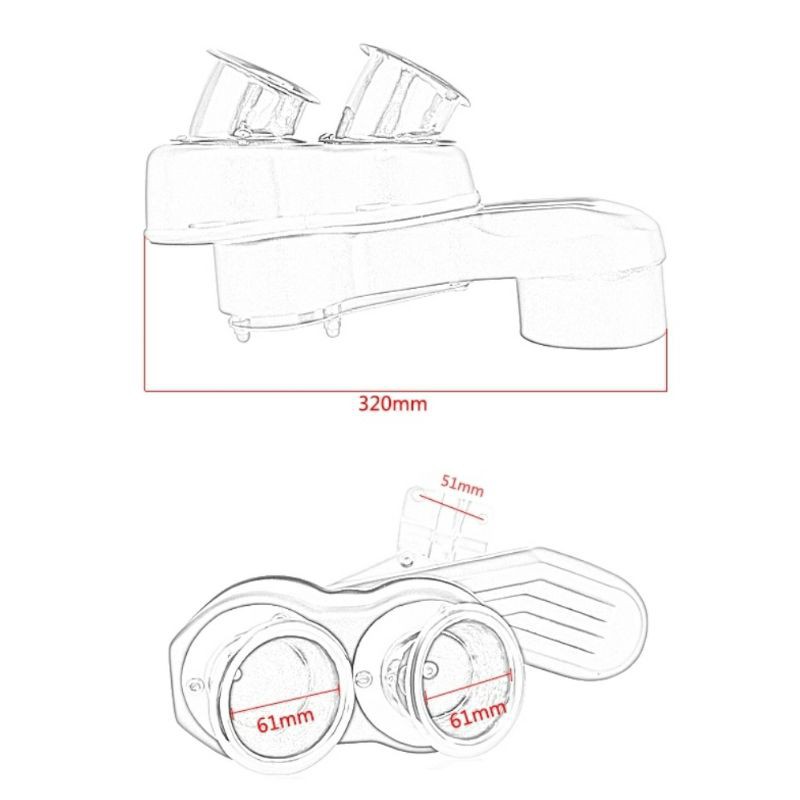 SARINGAN UDARA FILTER UDARA SEPEDA MOTOR AIR CLEANER UNTUK CUSTOM MOTOR