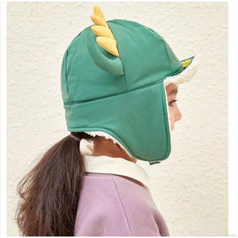 Topi Dino Dinosaurus Import / Topi Hangat / Topi Anak Laki Laki Perempuan Topi Bayi | Fashion Anak Bayi Laki Laki | kocagdotid-3