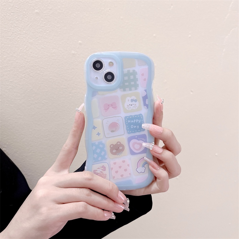 Soft Case Silikon TPU Motif Keju Beruang Untuk iPhone 13 12 11 Pro Max X Xr Xs Max SE 8 7 6 6s Plus