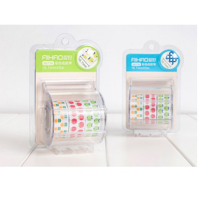 

TERLARIS!! Selotip /Solasi Masking Tape Pattern days (Lengkap dgn Tape Dispenser)
