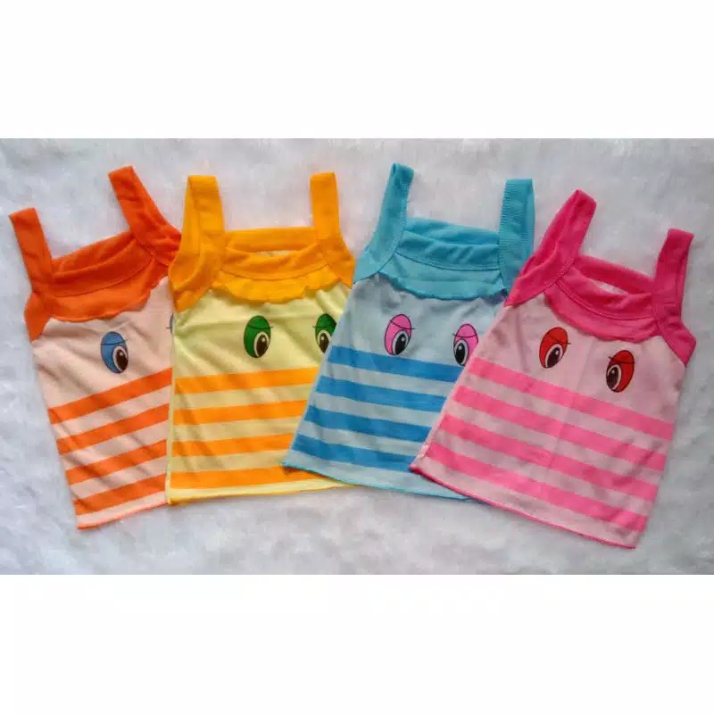 SS - (XL - M ) 6Pcs Singlet Anak Full Sablon / Singlet Anak Karakter Murah / Singlet Kartun