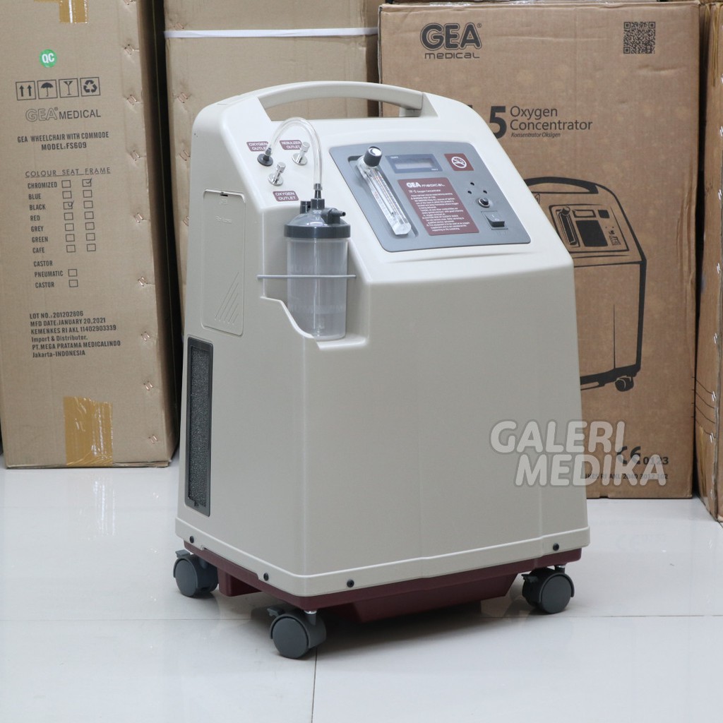 Oxygen Concentrator GEA 7F-8 LPM / Oksigen Konsentrator - Mesin Penghasil Oksigen  Medical Grade