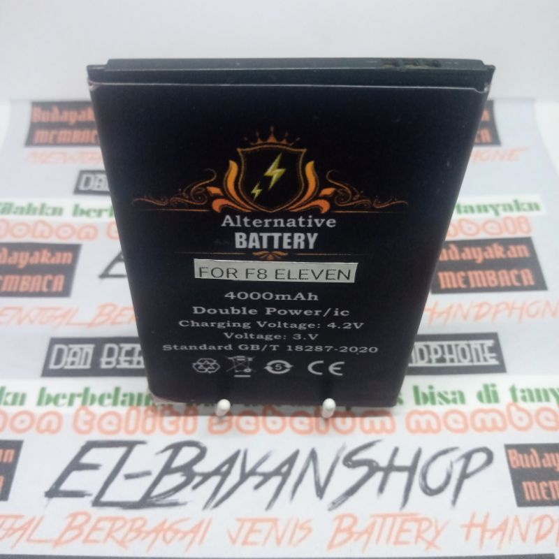 Batrai Modif HUANGMI F8 Eleven Batre F8 P 8,8 L 6,2 Baterai
