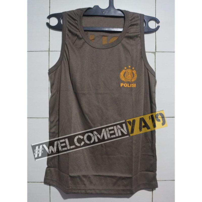 singlet polisi / kaos dalam polisi