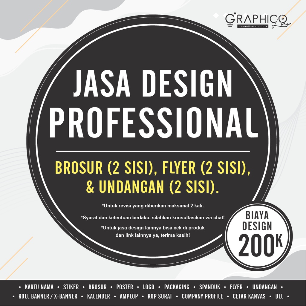 

Jasa Design Brosur/Poster/Flyer/Undangan (2 Sisi)
