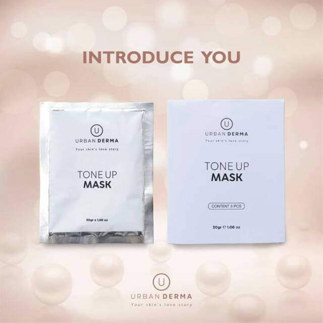 Urban Derma Tone Up Mask 1 Dos / Masker Wajah