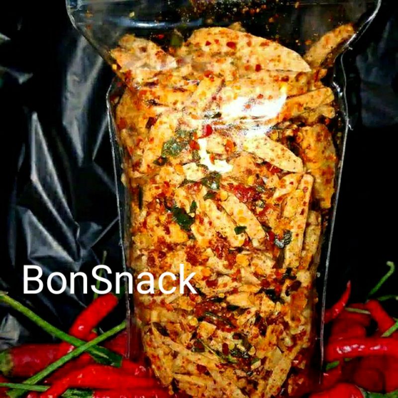 Jual Basreng Stik Bumbu Basah Daun Jeruk Basreng Pedas 100 Gram Dapur