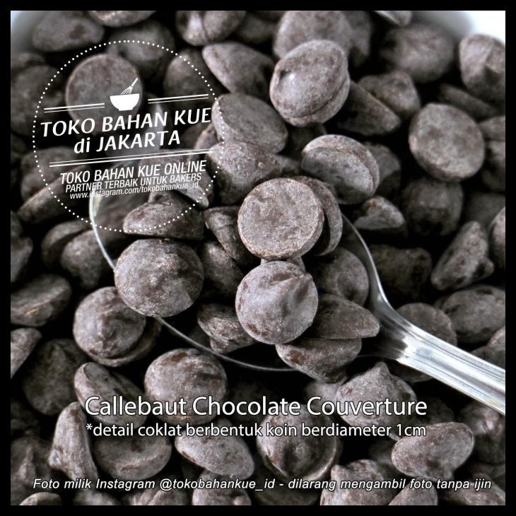 

TERBARUU!! Dark Chocolate Couverture NOIR Callebaut Callets Pahit 70,5% 500gram PROMO