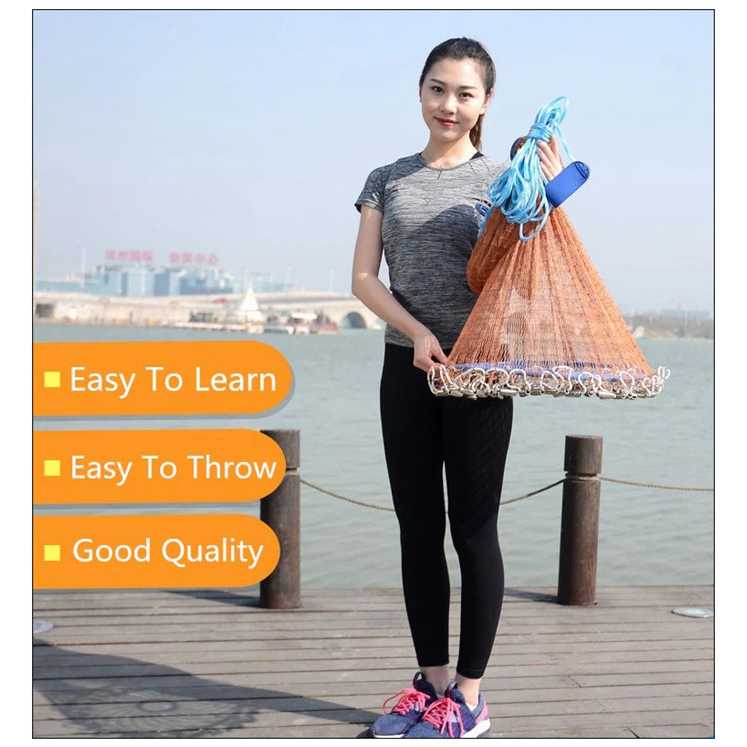 Jaring Pancing Finefish Jaring Pancing Ikan Lempar Fishing Throw Net Cage - SE4