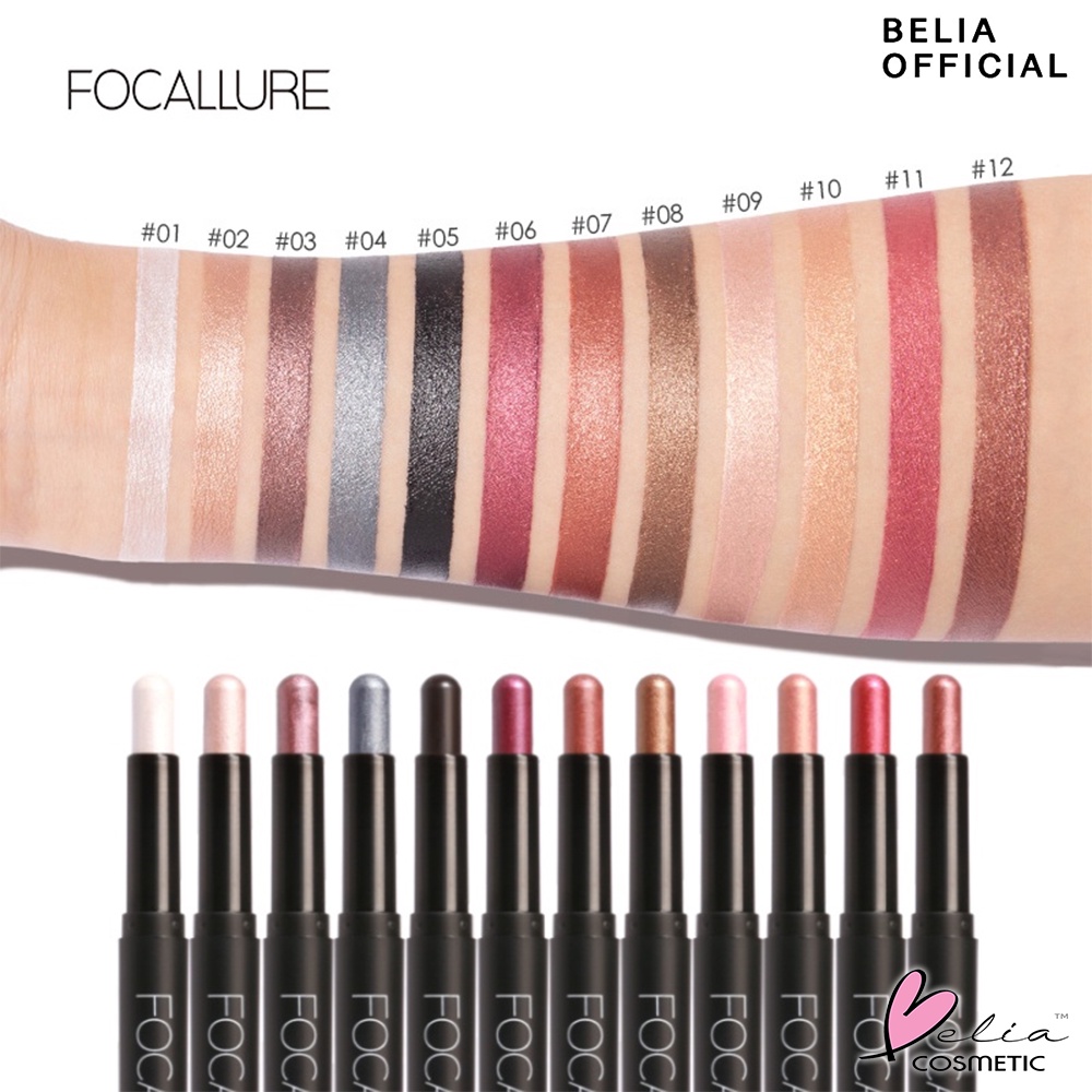 ❤ BELIA ❤ FOCALLURE Eyeshadow Pencil FA38 | Pigmented | Tahan Lama | Waterproof | Eyeshadow Pensil | BPOM