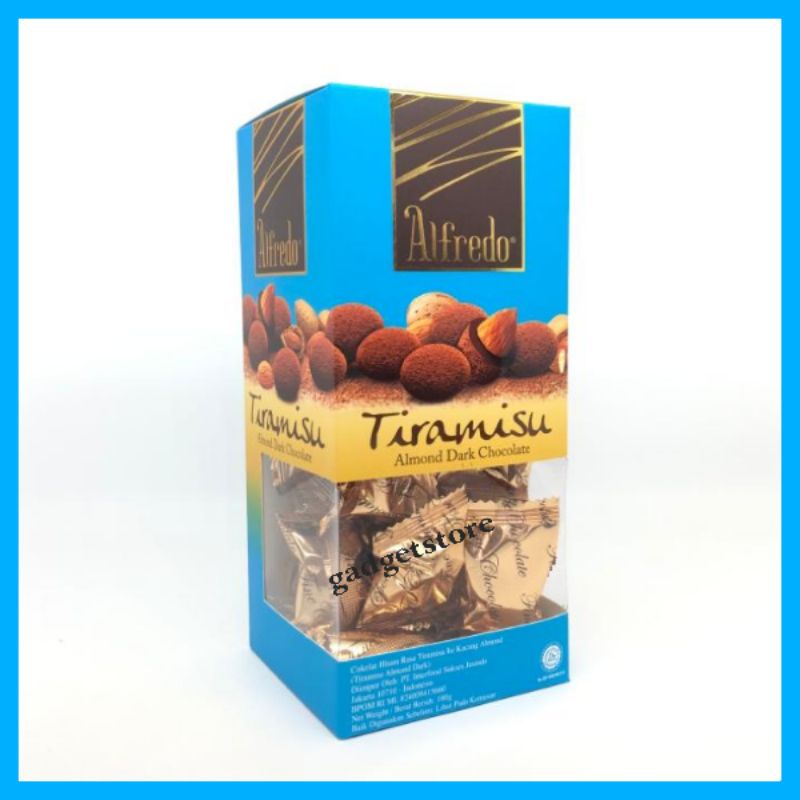 

Coklat Alfredo Tiramisu Almond Dark 180 gram