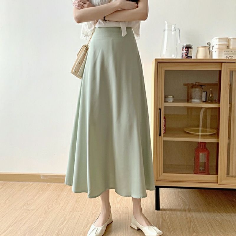 Aruna skirt/basic skirt flare A line/rok wanita polos korean style