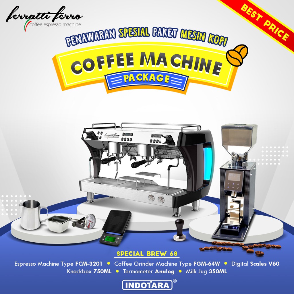 Paket mesin kopi Espresso Special Brew 67 - 68