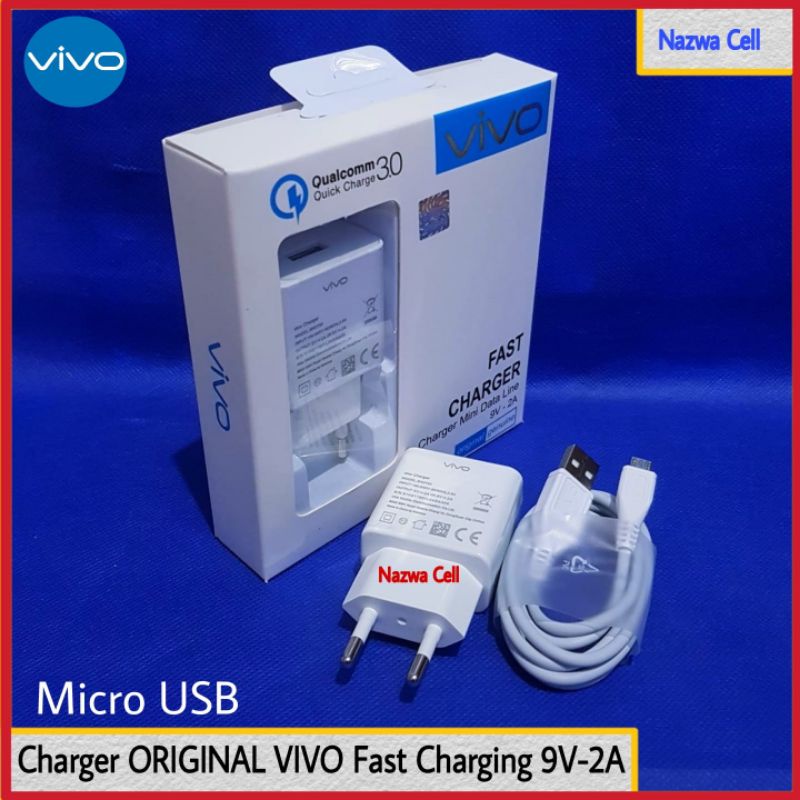 CHARGER VIVO Y20 2021 Y20s ORIGINAL FAST CHARGING MICRO USB
