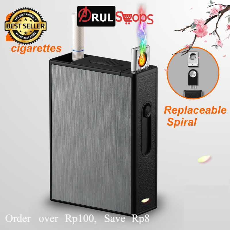 Vamav Kotak R-ok-ok 20 Slot dengan Korek Elektrik USB Recharge - J708