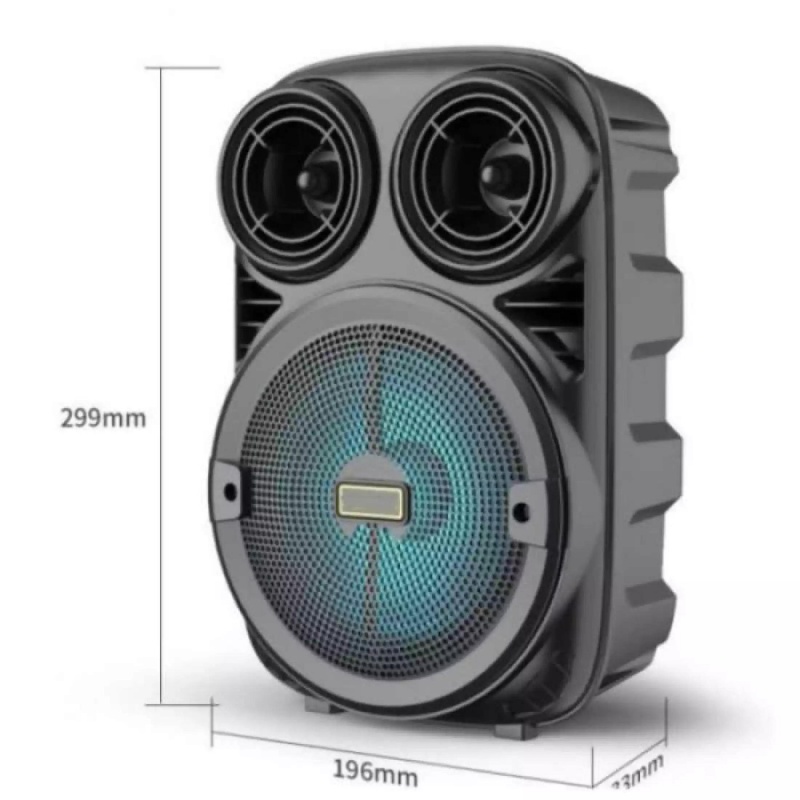 Speaker Bluetooth 3381/338 Bonus Mic 6,5Inci / Salon Aktif Portable Radio Fm/Speaker Wireless LED - XOBOX