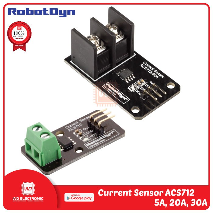 ROBOTDYN ACS712 5A 20A 30A CURRENT SENSOR ARUS ACS712