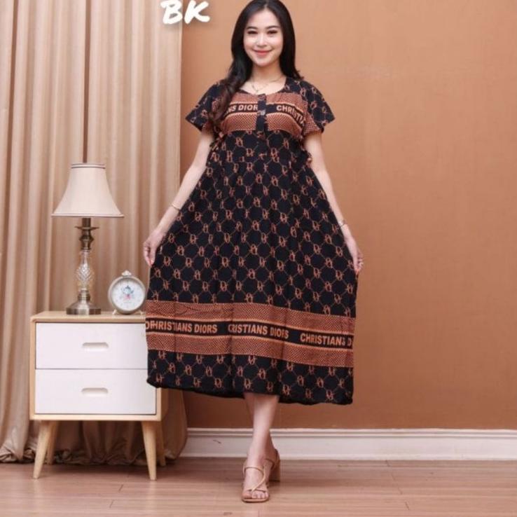 Koleksi Terbaru.. DRESS CHRISTIAN DIOR RAYON ORI DRESS KEKINIAN/ DASTER DIOR