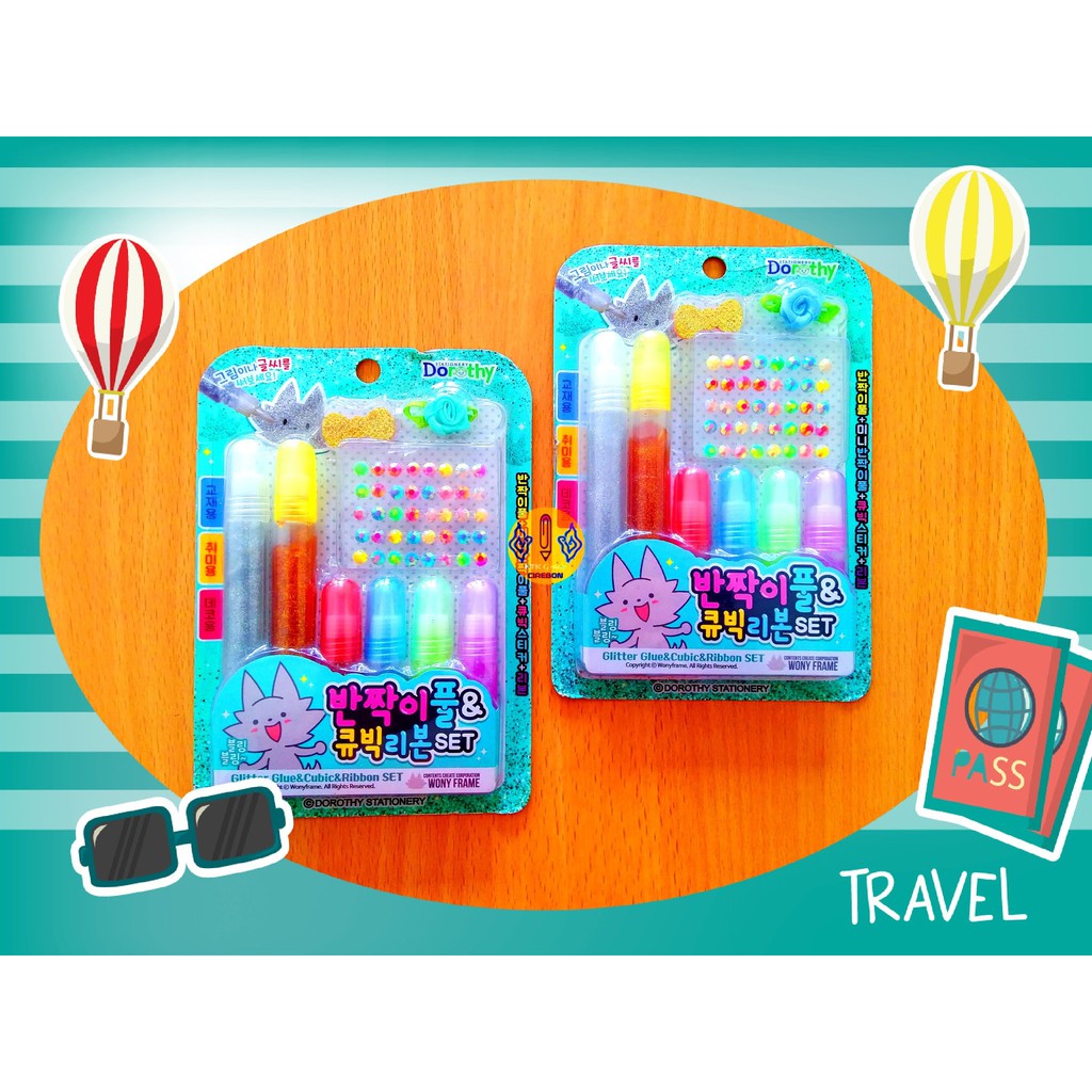 

Glitter Glue Set Imato GT-1106 Glitter Set Cubic Ribbon