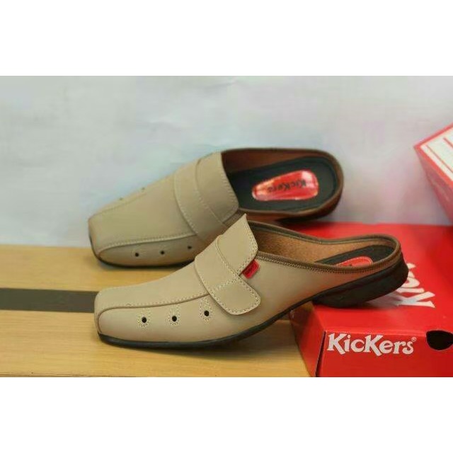 (PROMO) Sepatu Sandal Kulit Kickers Bustong / Tutong Asli Kulit REALPICT