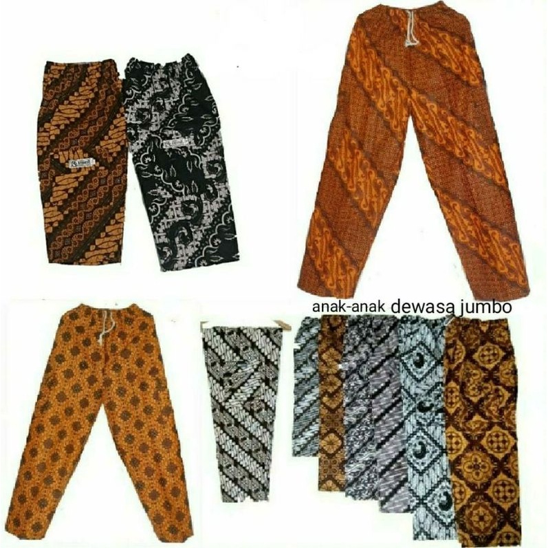 Celana Batik anak dan dewasa