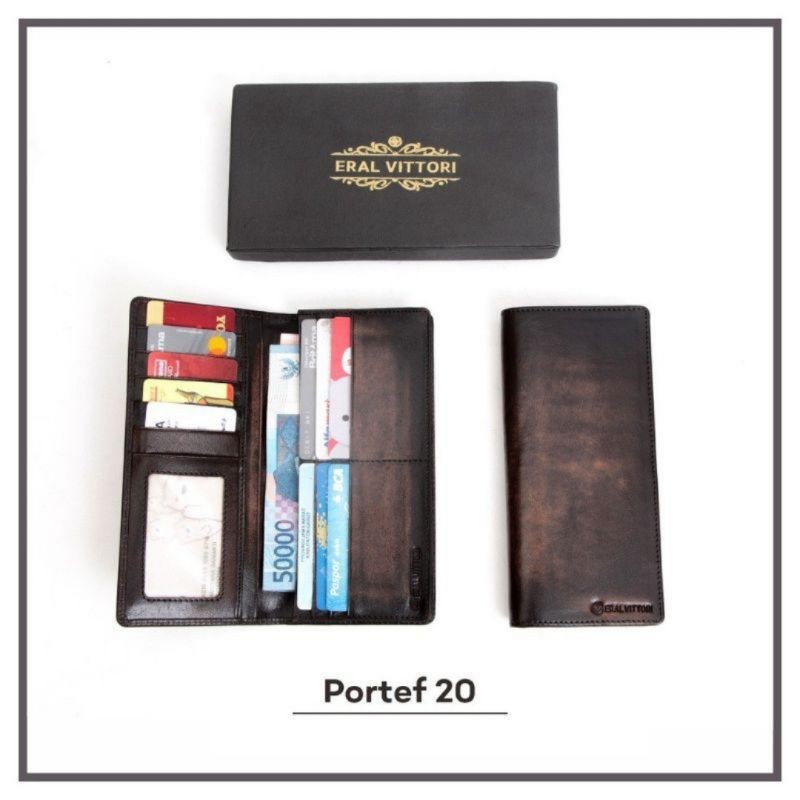 Dompet Pria Cowok Kulit Asli Panjang Original Stylish Kekinian Distro Lokal Branded Berkualitas