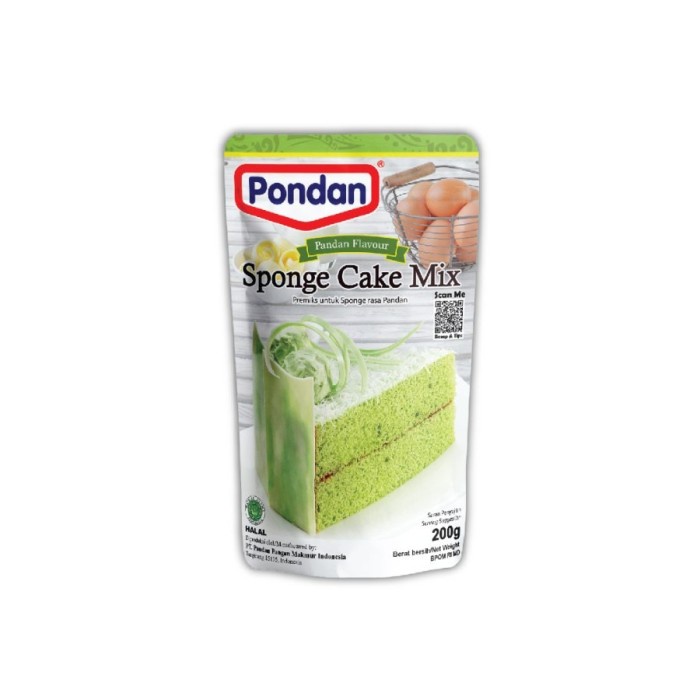 

D02D1 Pondan Sponge Pandan 200 Gr Da01D100