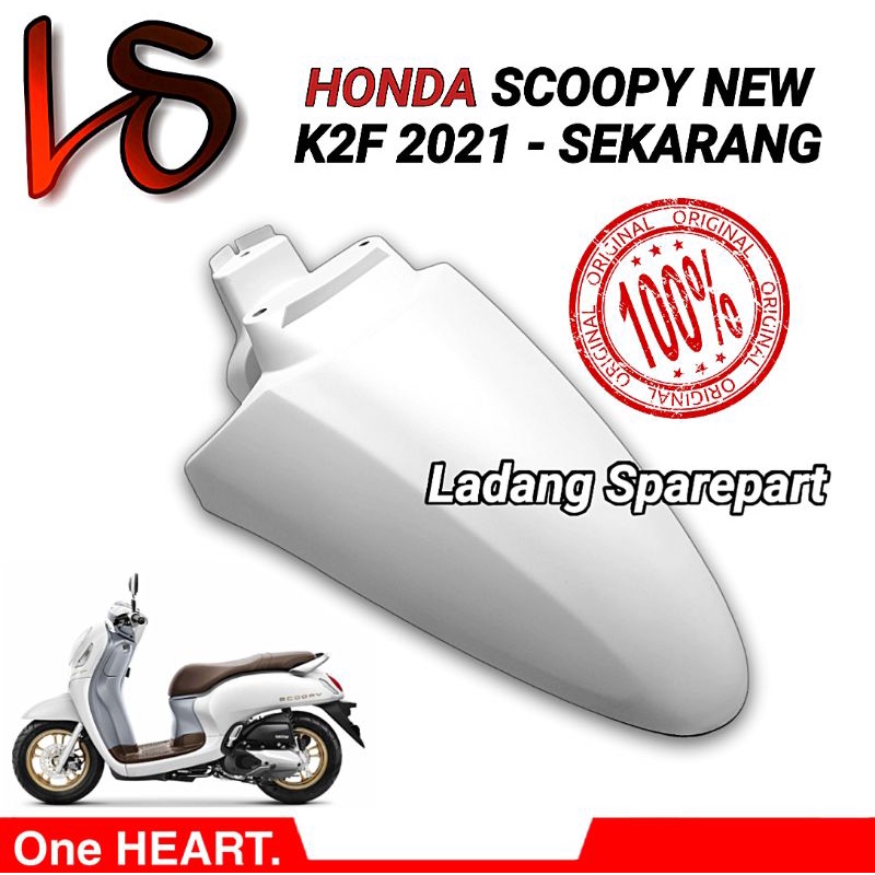 Spakbor depan Scoopy fi Esp 2021 K2F 2021 Putih Prestige Putih Doff Matte White Original