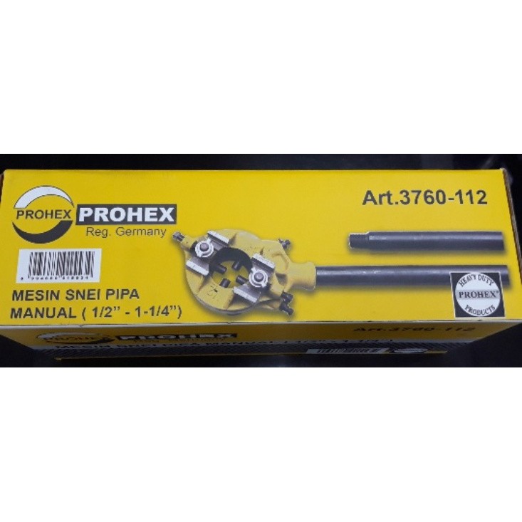 ALAT SENAI PIPA MANUAL 1/2 - 1,25 INCI PROHEX / GAGANG SENAI PIPA MANUAL SET