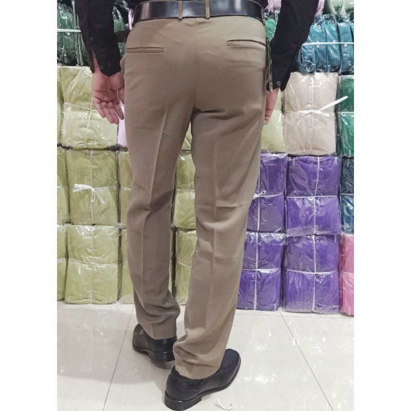 Celana Bahan Slim fit Formal Pria Celana Kerja Celana Katun Celana Formal Celana Panjang Celana Pria