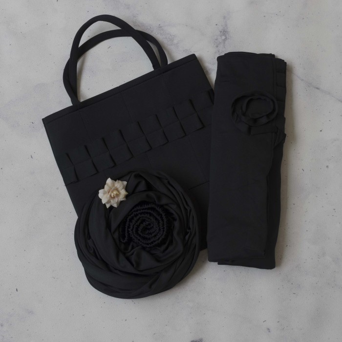 (PROMO) Mukena Polos - Hitam