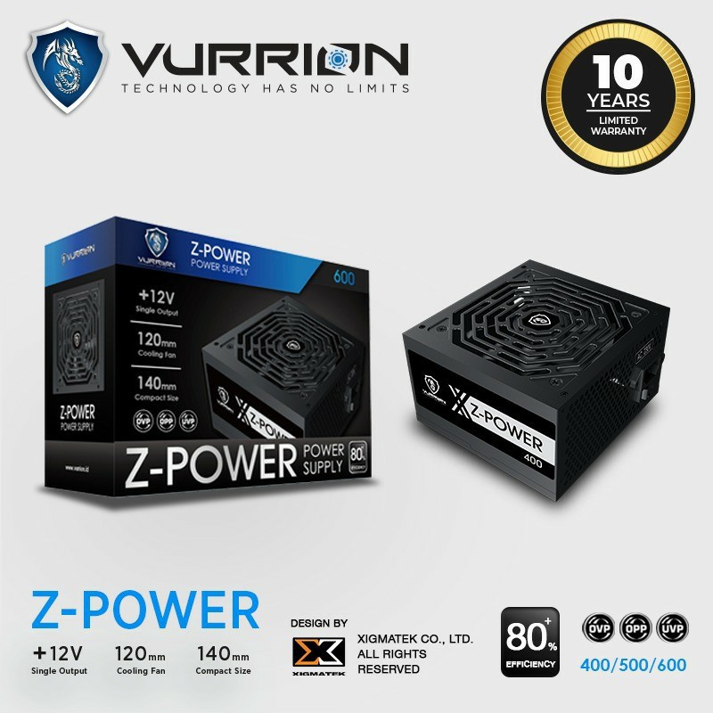 Power Supply 400 watt Pure - Vurrion Z-power